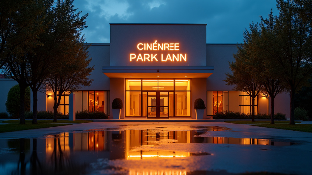 Plan d'accès au Cinéville Vannes Parc Lann avec stationnement et accès piétons