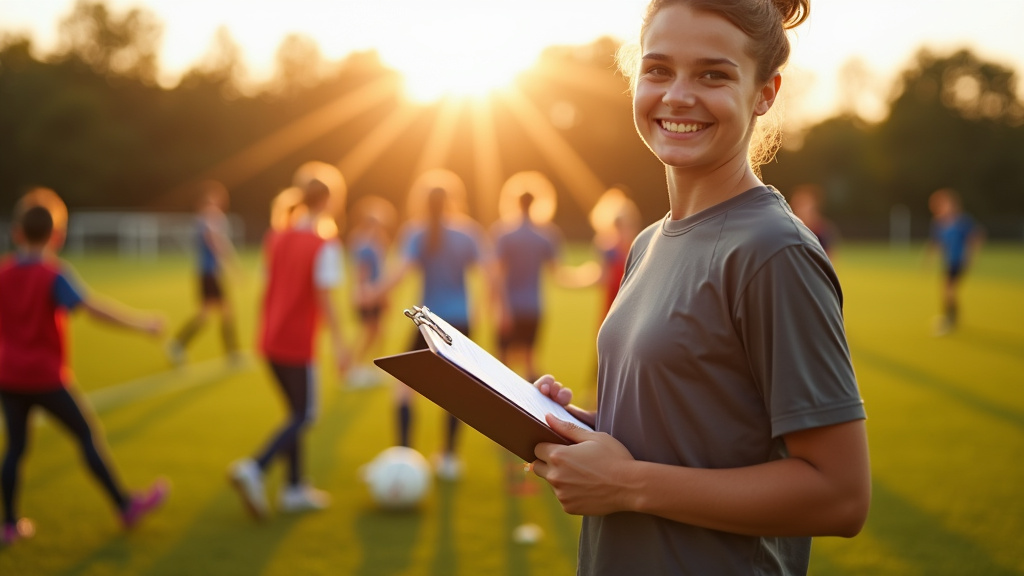 Éducateur sportif en train d'encadrer un groupe d'enfants lors d'une activité de pleine nature