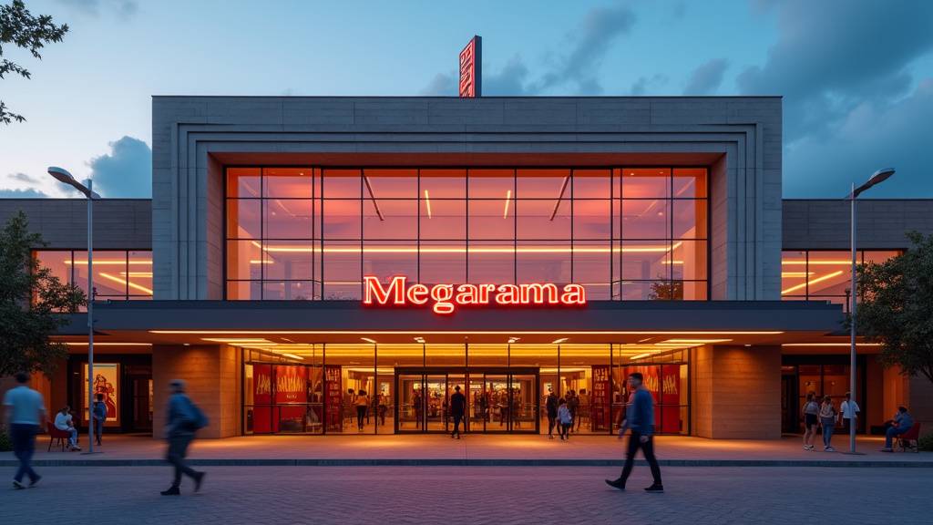 Intérieur d'une salle de cinéma moderne et confortable au Megarama Beaux Arts
